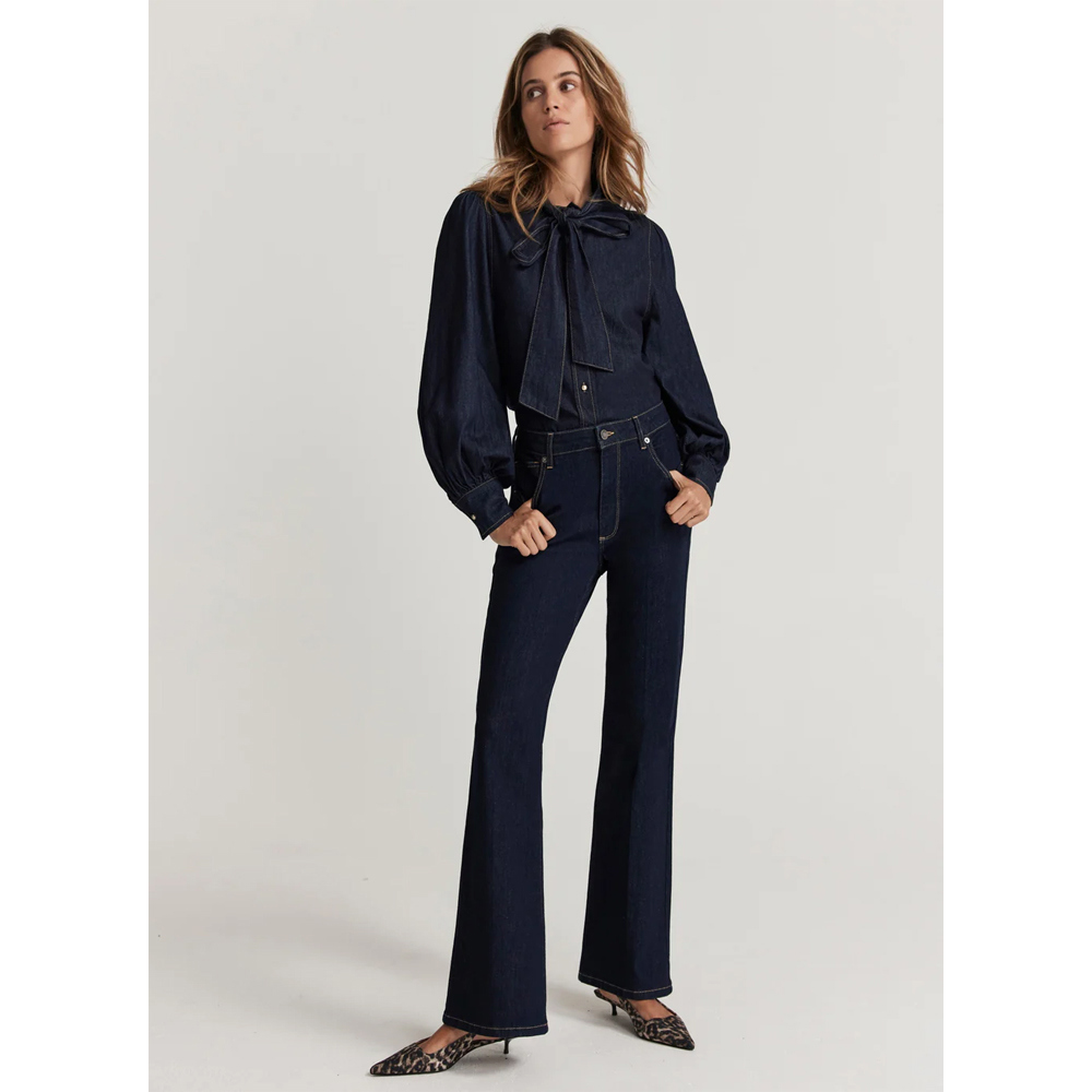 Mint Velvet Dark Indigo Flare Jeans | Jarrolds, Norwich